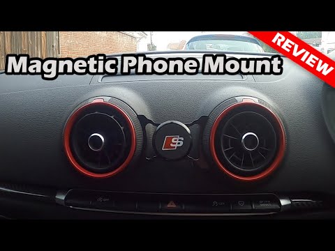 Install u0026 Review Magnetic Phone Holder For Audi A3 - S3 - RS3 8V