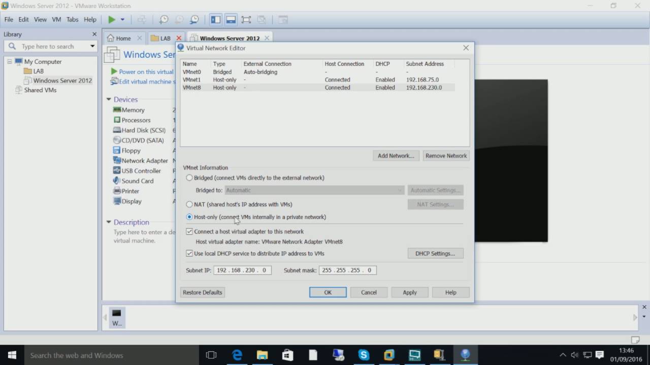 How to setup a segregated network in your test lab? (vmware workstation
