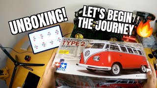 Match Highlights Scale RC Tamiya 1/10 RC Volkswagen Bus Type 2 Kit #unboxing
