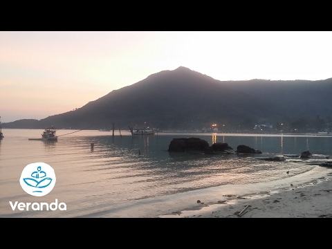 Misty Morning Sunrise Chaloklum Bay Koh Phangan Thailand