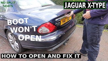 JAGUAR X-TYPE kofferbak gaat niet open?