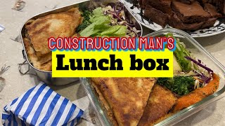 Construction man&#39;s lunch box idea 肉夾餅、雞肉煎餃@台妹做 ... 