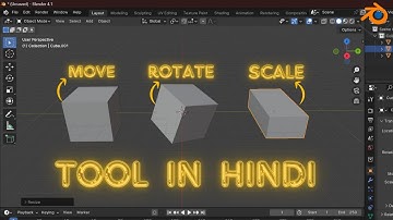 blender course -  part 1  ( move , scale , rotate tool  ) detail in hindi  @BlenderOfficial