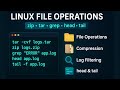 Linux File Operations, zip & tar Compression, grep Log Filtering, head tail Commands Explained