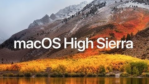 Mac OS High Sierra Speed Test!