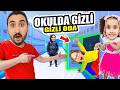 OKULDA GİZLİ ODA YAPTIK !! BAHAR BANU ALYA GÜVENLİK GELİYOR !! GÜVENLİKTEN KAÇIŞ !!