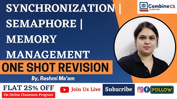 OPERATING SYSTEM MARATHON | SYNCHRONIZATION | SEMAPHORE | MEMORY MANAGEMENT in Operating System