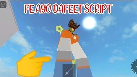 ROBLOX FE AYO DAFEET SCRIPT using FLUXUS EXECUTOR played at Fencing - see script link on comments