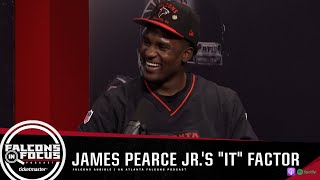 "Juice", Cam Newton & video game bounties: James Pearce Jr. joins Falcons in Focus