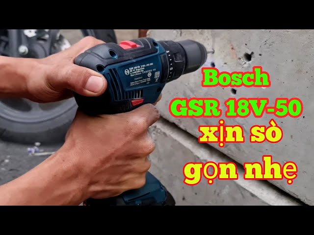 💥Khoan pin Bosch Gsr 18v-50 nhỏ gọn xịn sò thích hợp cho mọi nhà |Máy Xây Dựng Hồng Nhiên