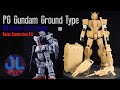 Pg gundam ground type conversion part 1 unboxing  test fitting  custom gunpla painting