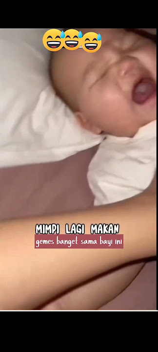 GEMES BANGET BAYI INI MENGIGAU SEDANG MAKAN#shortslucu