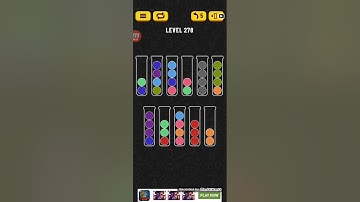 Ball Sort Puzzle Level 278 Walkthrough
