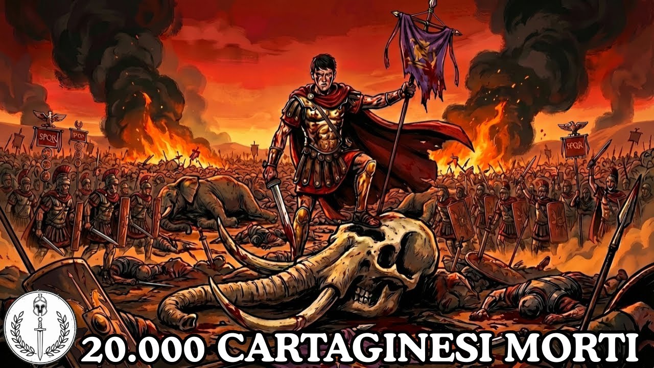 ZAMA — Scipione vs Annibale: 80 Elefanti. 20.000 Morti. L'Incubo di 16 Anni Finisce.