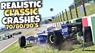 F1 REALISTIC CLASSIC CRASHES 70/80/90'S