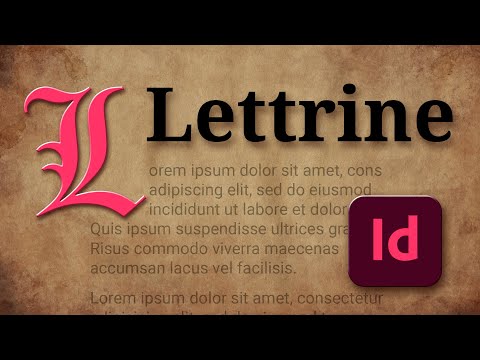 Vidéo: Comment faire la première lettre majuscule dans InDesign ?