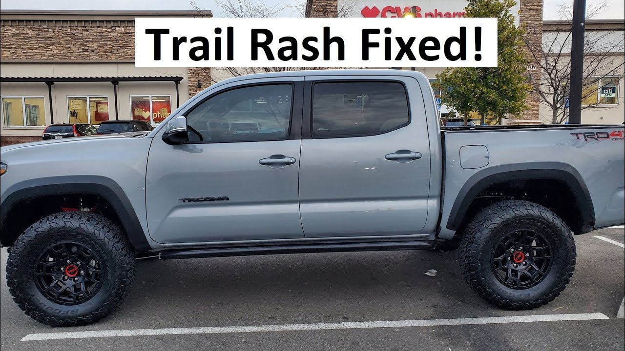 Trail Rash Fixed - Paint Correction - 2021 Toyota Tacoma - YouTube