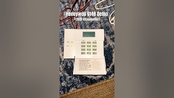 Honeywell 6148 Fixed English Security Keypad Demonstration w/ VISTA-15P #security #burglary