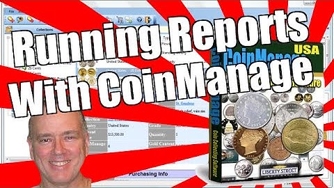 CoinManage Coin Software - Running Reports
