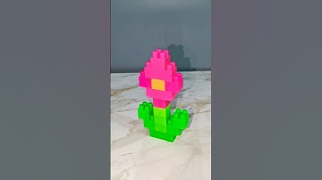 Satisfying Diy Building Blocks Flower🌺| ASMR sound | Building Blocks ASMR #asmr #shorts #shortvideo