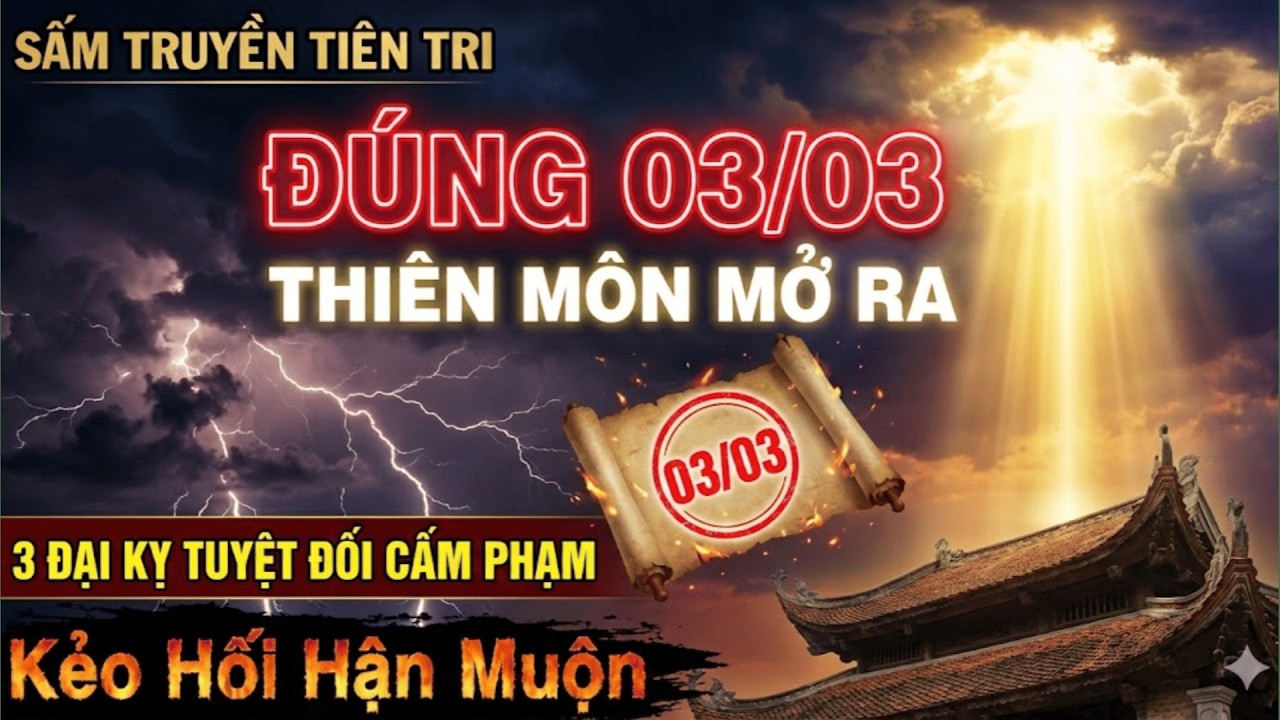 ĐÚNG 03/03/2026 RẰM THÁNG GIÊNG TRÙNG 3: TRẠNG TRÌNH CẢNH BÁO THẢM HỌA KHÔN LƯỜNG NẾU KHÔNG NGHE