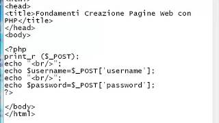 PHP Pratico e Facile, Encoding e metodo POST