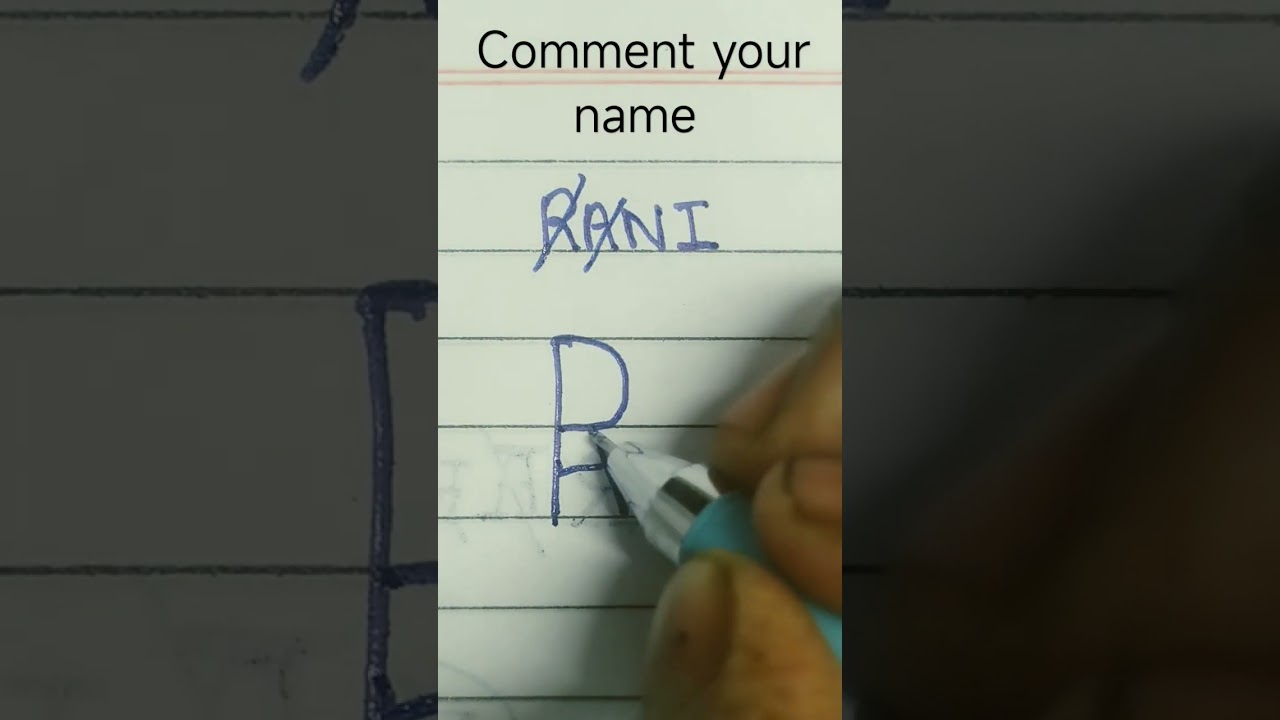 Rani name logo. Signature styles 