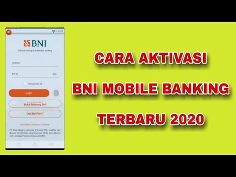 🔵Cara Mengaktifkan Mobile Banking BNI di HP. 