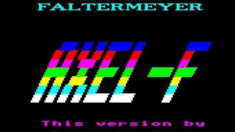 BBC Micro Music Demo - Axel F