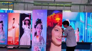 6PCS EA1920iP5 P1.86 Foldable Poster LED Screen for Chile | EagerLED LED Screen Aging Test