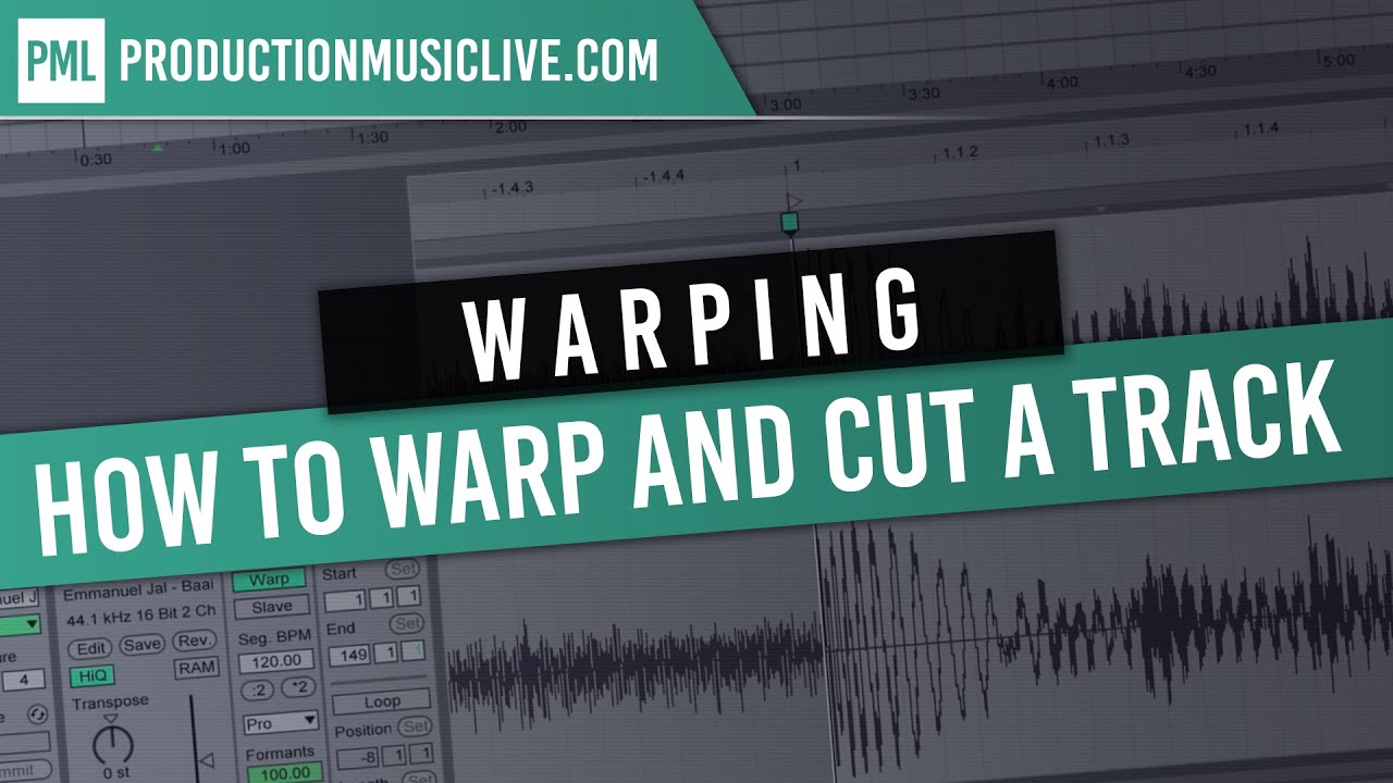 How To Warp And Cut A Track In Ableton Live Pro Style Audio Editing Trim Delete Youtube