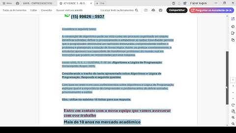 ATIVIDADE 1   ESOFT   ALGORITMOS E LÓGICA DE PROGRAMAÇÃO   54 2025
