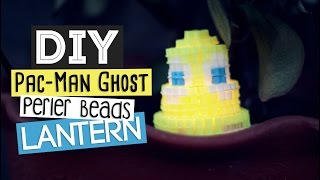 DIY ♥ Pac-Man Ghost Perler Bead Lantern @NeoKnacksYT