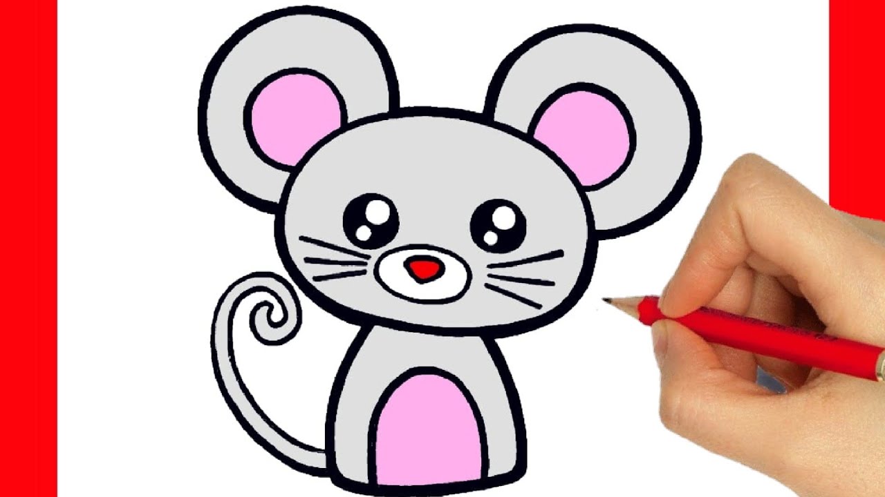 HOW TO DRAW A CUTE MOUSE KAWAII EASY STEP BY STEP - YouTube