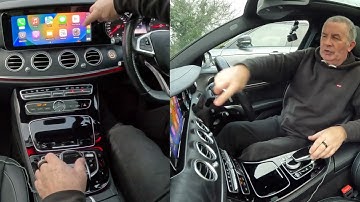 How to use the Apple Car Play System in a 2017 Mercedes Benz E Class