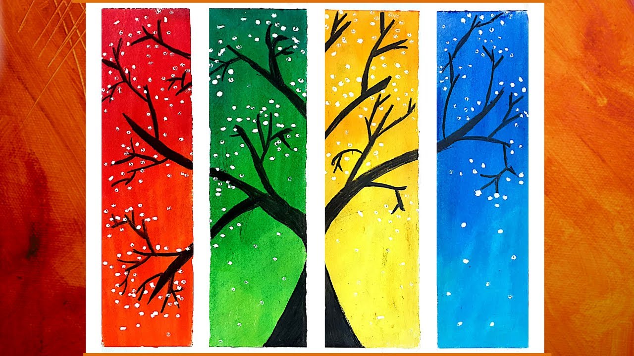 4 Type of Scenery Drawing | Easy Oil Pastel Drawing | Step ... 4 Type of Scenery Drawing | Easy Oil Pastel Drawing | Step ...