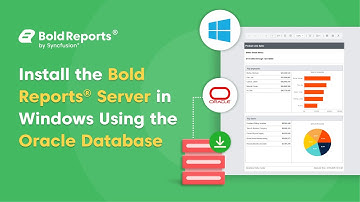 Install the Bold Reports® Server in Windows Using the Oracle Database