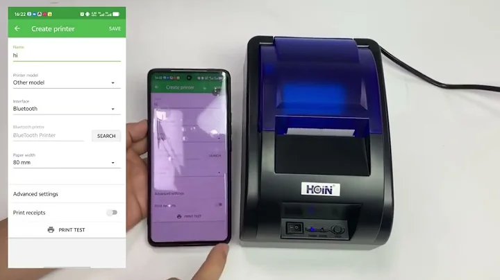 How to connect Android Loyverse POS with Hoin Bluetooth printer