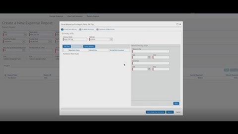 How to create an Itinerary in Concur