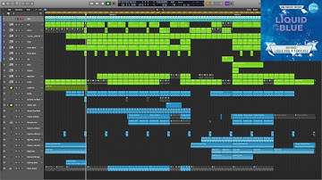 Deep House Logic Pro X Template Liquid Blue