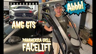Panamerica Grill Facelift on 2016 AMG GTS - No Bumper Replacement! 2016 Mercedes S63 Amg W217 Panamericana Gt Amg Grill Incredible Transformation