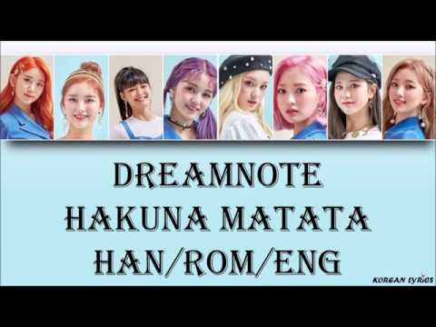 Dreamnote - Hakuna Matata (Han/rom/Eng) Lyrics