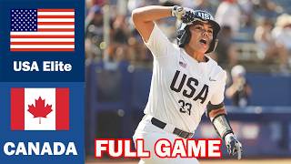 USA Elite Team vs Canada [FULL GAME] | 2026 USA Softball International Cup