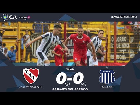 Cuartos: Independiente 0 (2) - Talleres de Córdoba 0 (4)