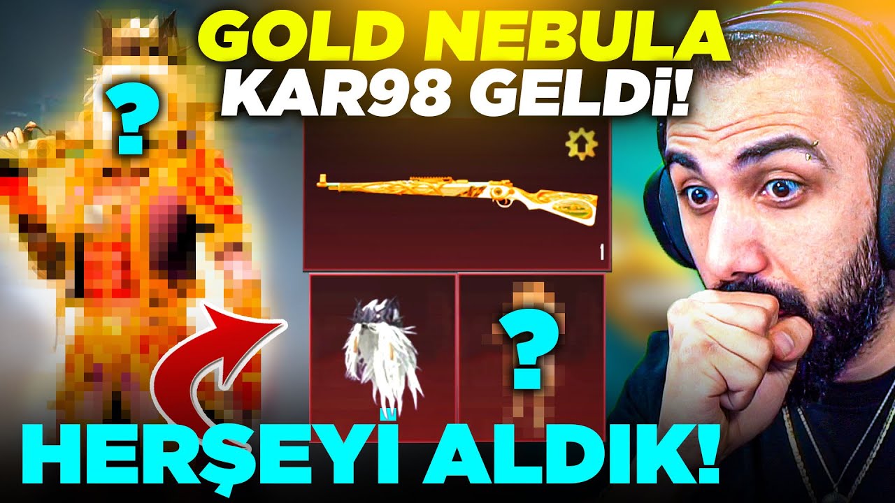 YÜKSELTİLEBİLİR GOLD KAR98 VE SETİ GELDİ!! 😮 HEPSİNİ FULLEDİK  | PUBG MOBILE