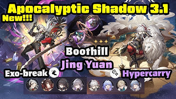 Boothill & Jing Yuan | Apocalyptic Shadow 3.1 Floor 4 3 Stars | No Tribbie Herta | Honkai Star Rail