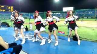 20150403 Lamigo爆走趴Lamigirls西區中場表演 海盜舞Red Velvet-Happiness@桃園球場