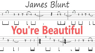 James Blunt - You're Beautiful / Guitar Solo Tab+BackingTrack