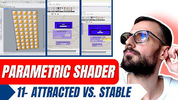 11- Switching Between Attracted and Stable Values in Parametric Shader #grasshopper3d  #rhino3d