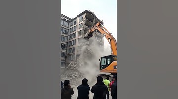 Old Building Collapse During Demolition#Shocking and Novel#Demolition Site#Building Collapse